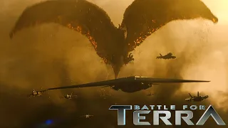 Rodan vs Jets (with Battle For Terra soundtrack)