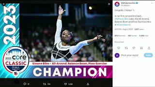 Simone Biles returns from 2-year layoff to dominate the US Classic