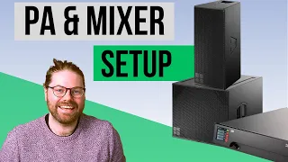 Set Up An Entire Live Sound PA| Passive PA, Monitor Speakers And Mixer