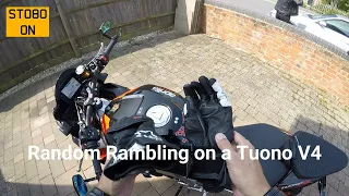 STOBO ON Rambling on my Aprilia Tuono V4 Factory #aprilia #bike #bikelife #v4 #biker #s1000r #mv