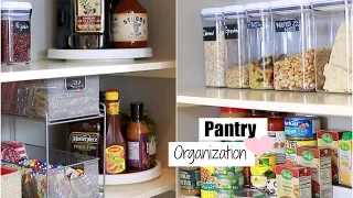 Organize With Me! Pantry Organization -  Tips For An Organized Pantry - MissLizHeart