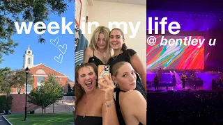 week in my life at bentley university | studying, hanging w friends & mt joy concert