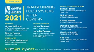 Virtual Launch Event - 2021 Global Food Policy Report: Transforming Food Systems After Covid-19