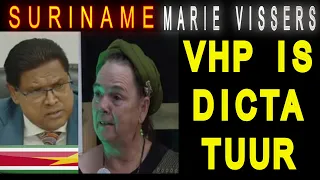 SURINAME Marie Vissers VHP is Dictatuur President Santokhi vermeende plannen SU NA ME 2024