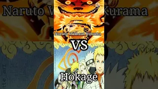 Naruto Without Kurama vs Hokage | Who Is Srongest #Naruto#Kurama#Itachi#Hokage#Shorts