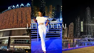 Life in Dubai Vlog #5 | All white yacht birthday party 🍾 shoping and more