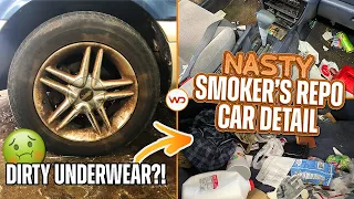 Super Cleaning A Smoker's Disaster REPO Car | Insane Satisfying 16 Hour Detailing Transformation!