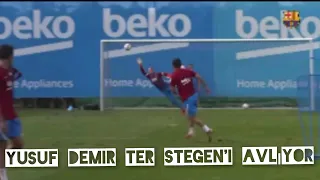 Yusuf Demir Ter Stegen'i Avlıyor