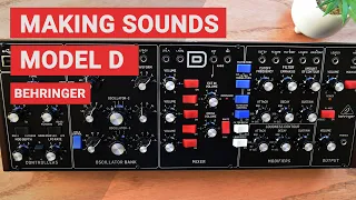 Making sounds with Behringer MODEL D for any Genre (Ambient, Techno, Synthwave, SFX)