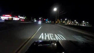 time lapse of the 210 freeway and foothill blvd at night