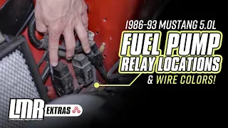 Fox Body Mustang Fuel Pump Relay Locations (1986-1993 5.0L)