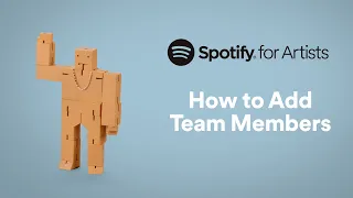 How to Add Team Members | Spotify for Artists