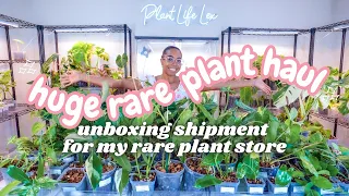 Huge Rare & Variegated Plant Haul |New Plant Shipment For My Plant Store |Small Business Studio Vlog
