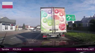 Tarnów POLAND 2017 Dashcam Driving Movies WWW.TOFIL.NET