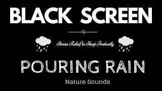 GENTLE RAIN Sounds for Sleeping BLACK SCREEN | Sleep and Meditation | Nature Sounds