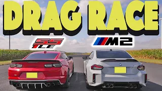 You Asked For This! 2023 BMW M2 vs 2023 Camaro SS 1LE. Drag and Roll Race.