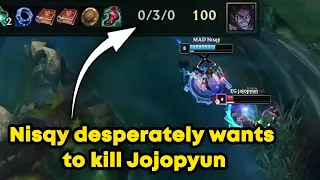 How EG jojopyun completely destroyed Nisqy's mental in game 2 (it all started in champions queue)