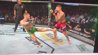 The moment leading to Connor McGregor breaking his foot