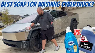 I Washed The Cybertruck With Tesla’s Recommended Dawn Dish Soap And The Results Were Surprising