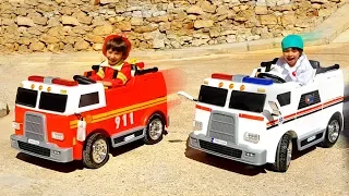 EMERGENCY CENTRAL DANY and EVAN 🚒FIREFIGHTERS and 🚑AMBULANCE to the RESCUE!