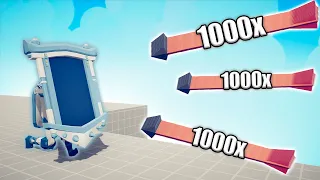 ICE MIRROR SHIELD vs 1000x OVERPOWERED UNITS - TABS | Totally Accurate Battle Simulator 2023