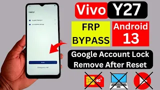 Vivo Y27 Frp Bypass Without PC Android 13 | Vivo Y27 (V2249) Google Account Bypass 2024 New Method