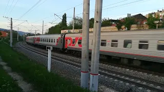 электро поезд ЭП1П - 051 в Кисловодске