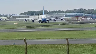 AVIATION HISTORY | First Global Airlines A380 Flight and First A380 at Glasgow Prestwick (PIK)