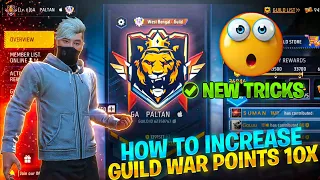 Increase 10x FASTER Guild War POINT 🔥 HOW TO GET GUILD WAR TITLE | FREE FIRE INDIA