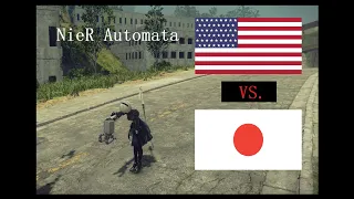 2B English Versus Japanese (NieR Automata)