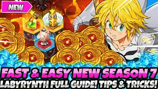 *EASIER & FASTER LABYRINTH SEASON 7 FULL GUIDE* TOP TIPS & TRICKS + BEST STRATEGIES (7DS Grand Cross