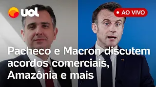 🔴 Macron ao vivo no Senado: Pacheco e presidente francês debatem acordos comerciais, Amazônia e mais