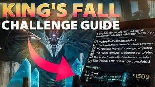 Destiny 2 Kings Fall All Challenges Guide + Full Oryx Clear ft. Team Drain