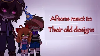 Aftons react to their old design! 🎶 || FNaF x Gacha || TW - Strong language