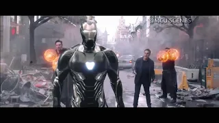 If Iron Man had a Zack Snyder style suit (black stealth suit)