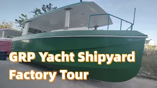 GRP Yacht Shipyard Factory Tour [2]  #yacht #shipyard #boat