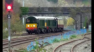 Green Class 20s+37, Llandudno Jct. with the 'Jolly Slateman' railtour, Derby-Blaenau Ffestiniog.