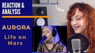 Vocal Coach Reacts to AURORA - Life on Mars (Live) - Singing Analysis