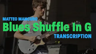 Matteo Mancuso - Blues Shuffle in G Animated Tab