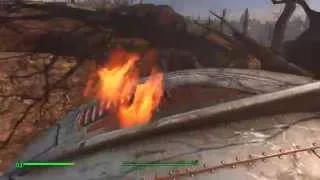 FALLOUT 4 1080p60 Пасхалка "НЛО" "Пришелец" "20й уровень" "Внеземной пистолет"