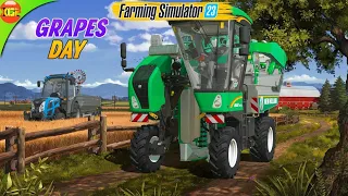 GRAPES Day! One Day with Every Crop | Farming Simulator 23 Mobile Gameplay