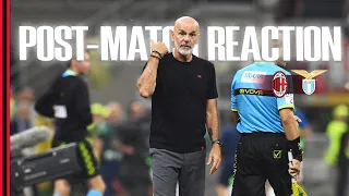 Coach Pioli and Noah Okafor | #MilanLazio | Post-match reactions