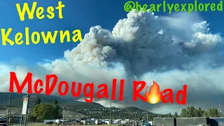 McDougall Creek Wildfire view from McDougall Road, West Kelowna August 17, 2023