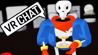 PAPYRUS GOES ON A VR ADVENTURE | VR Chat (HTC Vive Virtual Reality Wireless)
