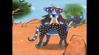 African Tales - Ostrich and Hyena