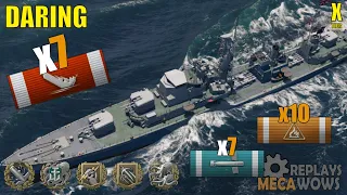 Destroyer Daring 7 Kills & 216k Damage | World of Warships Gameplay