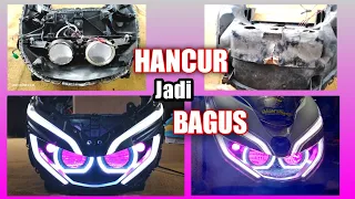 service lampu Proji PCX 150 | Retrofitan jebol