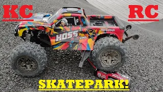 KCRC | Traxxas Hoss | My Iconic First Trip to a Skatepark!