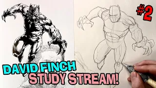 Learning From David Finch! #2 Live Sketchbook Drawing Practice!  *Draw Along*