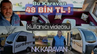 48 BİN TL NK KARAVAN ✓ KULLANICI VİDEOSU ✓ En uygun, çok satan ✓ Breath modeli #nkkaravan